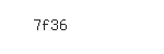 Captcha: 7f36